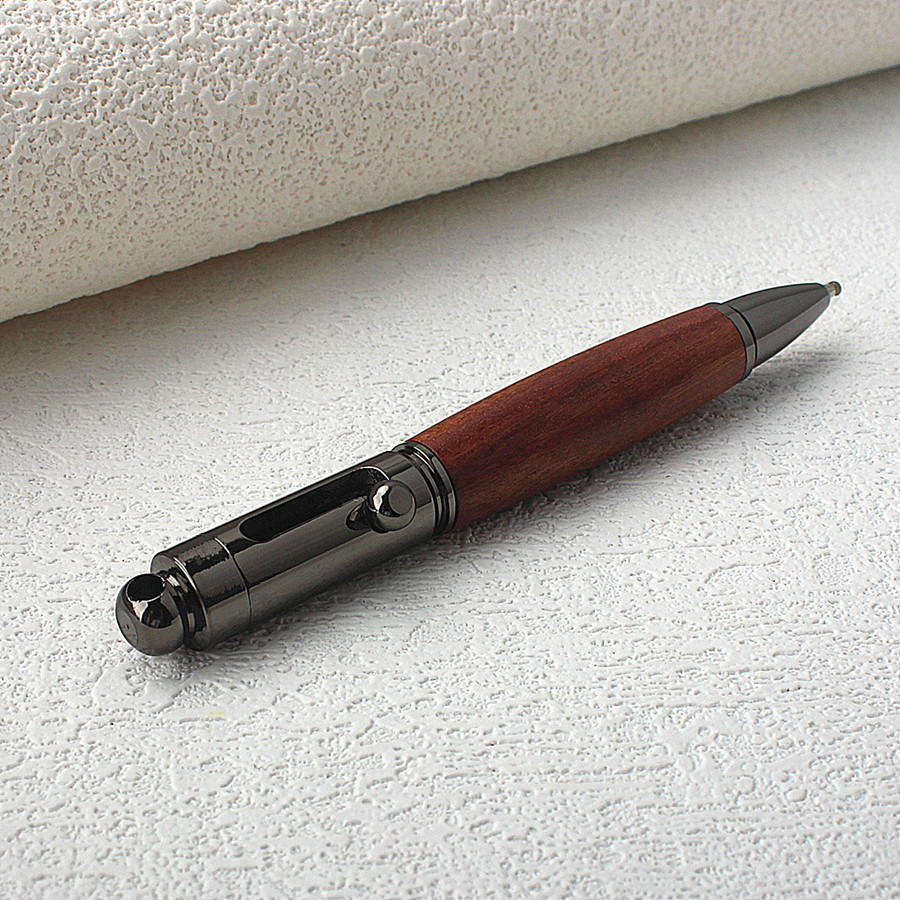 

Luxury Bolt Action Ballpoint Pen Black Ink Metal for Wood Pen Writing Journaling Notetaking Student