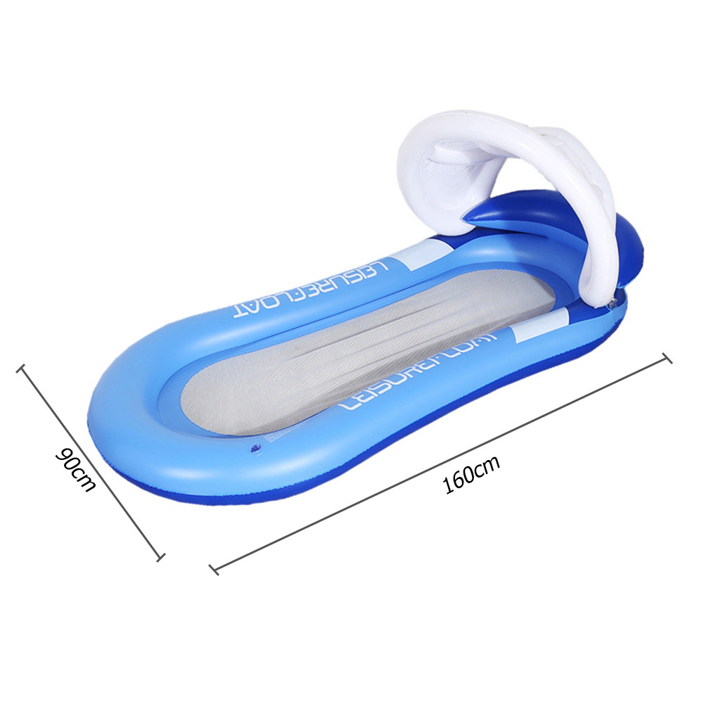 

2024 New Water Hammock Recliner Inflatable Floating Swimming Pool Mattress Outdoor Foldable Water