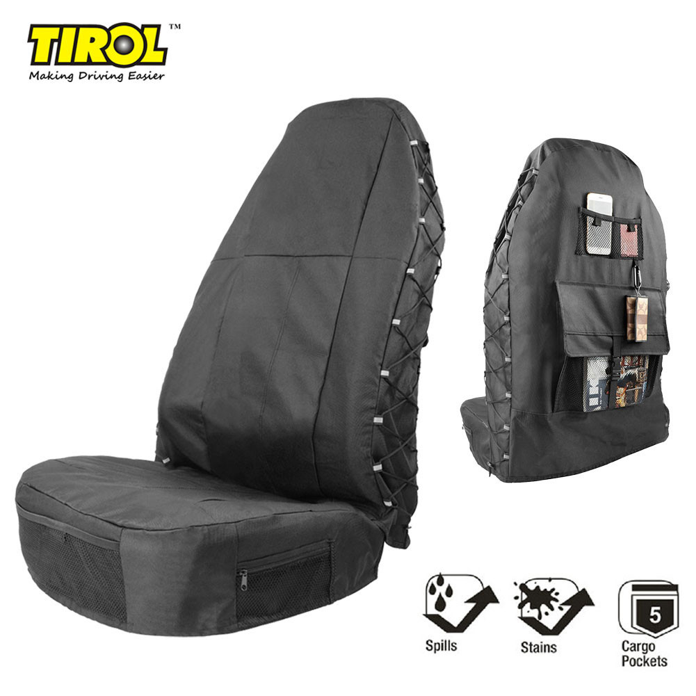 

Universal Car Front Seat Cover Waterproof Polyester Seat Protector Nonslip Dustproof Cover with Seat