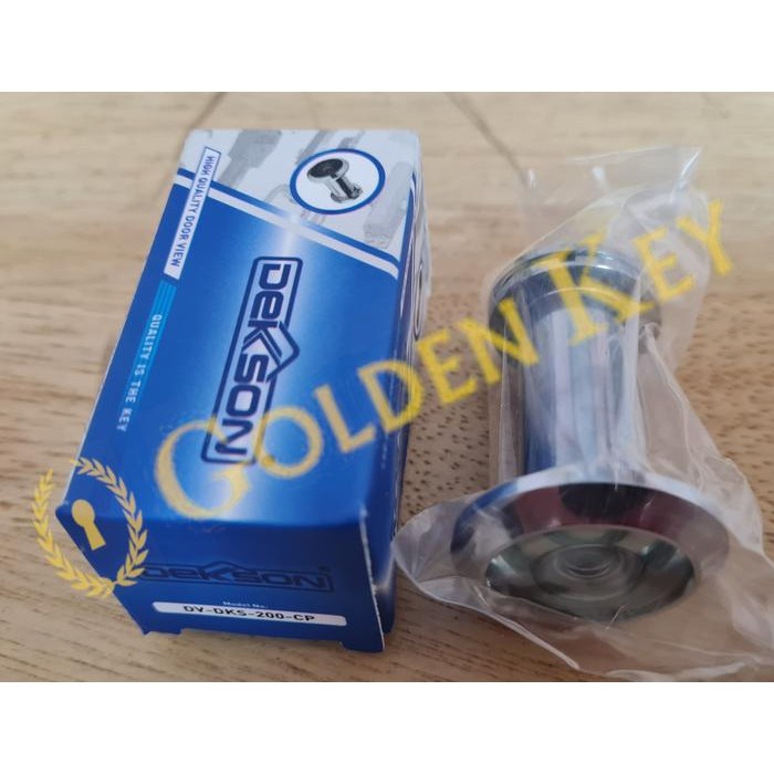Door View Dekson DV 200 CP Lubang Lensa Pintu Kayu Intip Peep Hole