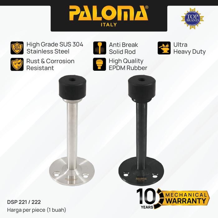 PALOMA Door S Penahan Pintu Dinding Karet Door Stop Stoper Wall Rubber Pengganjal Ganjalan Pintu