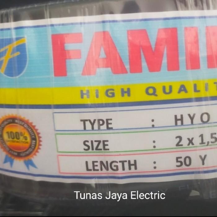 [Allthebest] Kabel Serabut NYMHY / NYYHY 2x1,5mm @50Y FAMILICO