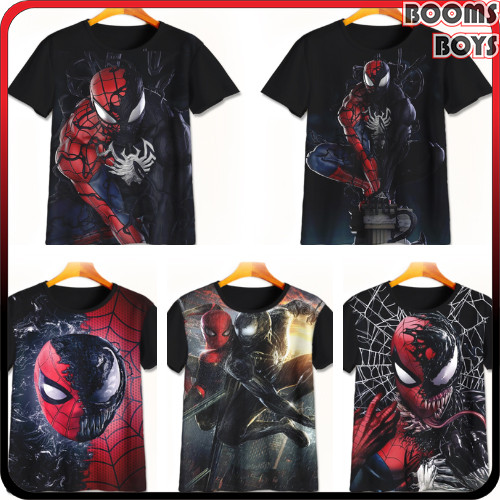 Kaos Anak Super Hero Spiderman X Venom Kaos Film Animasi 3d SpidermanXvenom- Baju Anak Umur 1-12 Tah