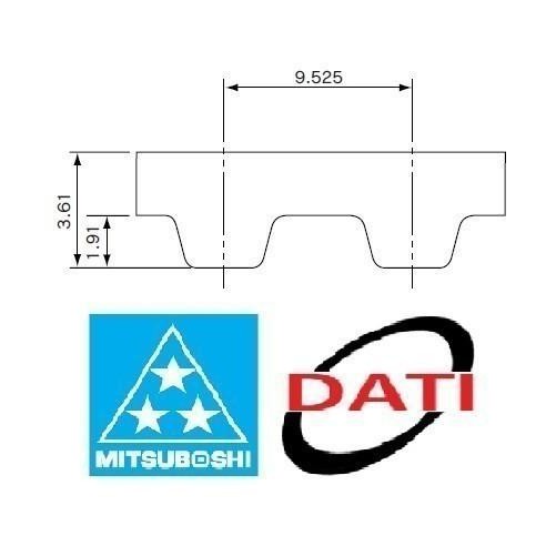 MITSUBOSHI TIMING BELT 300L / 300 L TIMING BELT 1 MM