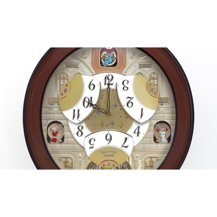 JAM DINDING SEIKO KAYU MELODIES QXM368B JAM DINDING SEIKO QXM368