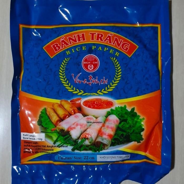 

(Allthebest) KULIT LUMPIA VIETNAM/BANH TRANG RICE PAPER 22CM REPACK ISI 5 LEMBAR