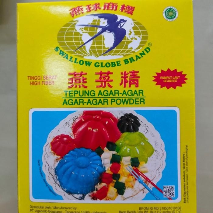 

(Allthebest) AGAR AGAR SWALLOW GLOBE 12 X 7Gr varian warna