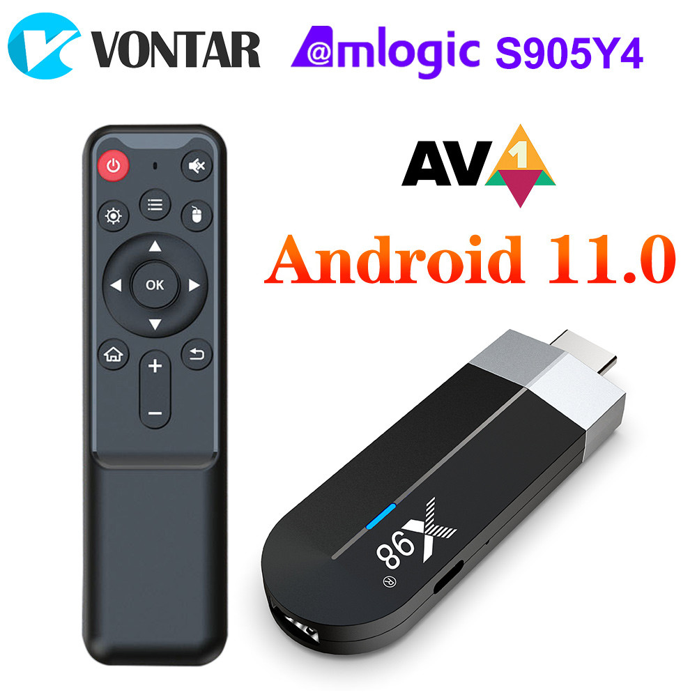 X96S TV Stick Amlogic S905Y2 Smart Android 9.0 TV Box DDR3 4GB 32GB