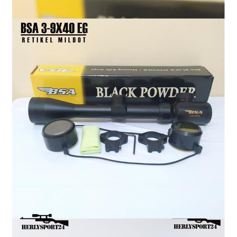 PROMO TELESKOP BSA 3 9X40 EG TELESCOPE BSA 3 9X40 EG MILDOT JERNIH TERMURAH