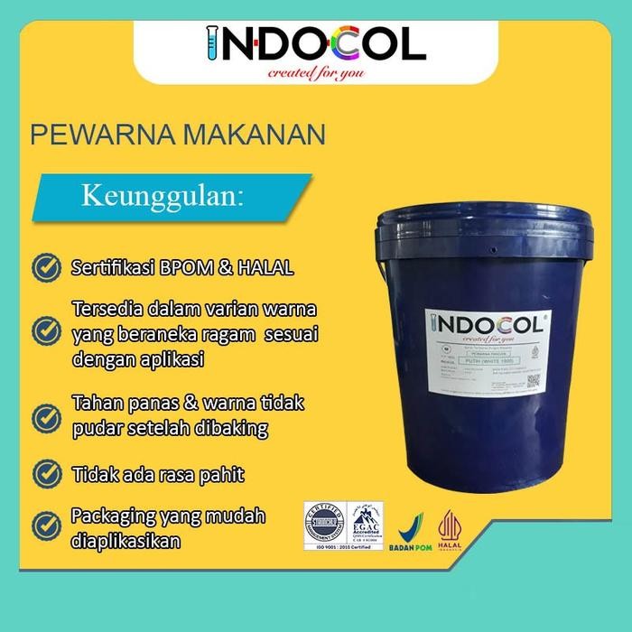 

Pewarna Makanan Indocol Putih (White 1900) @20 Kg/Pile Gratis Ongkir