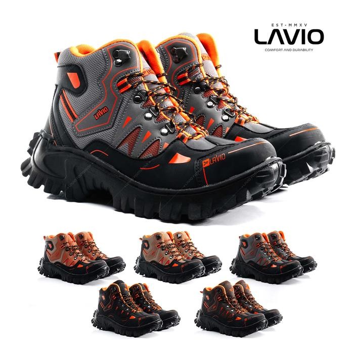 Sepatu Safety Shoes Pria Lavio Gradien Sefty Ujung Besi Best Quality