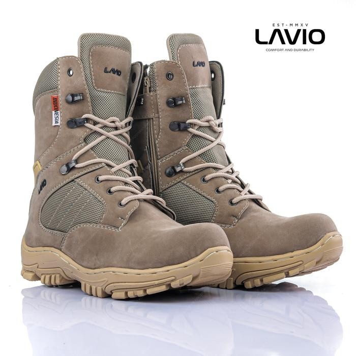 Sepatu Safety Pria Sefty Kerja Lapangan Pabrik Pdl Pdh Tni Polri