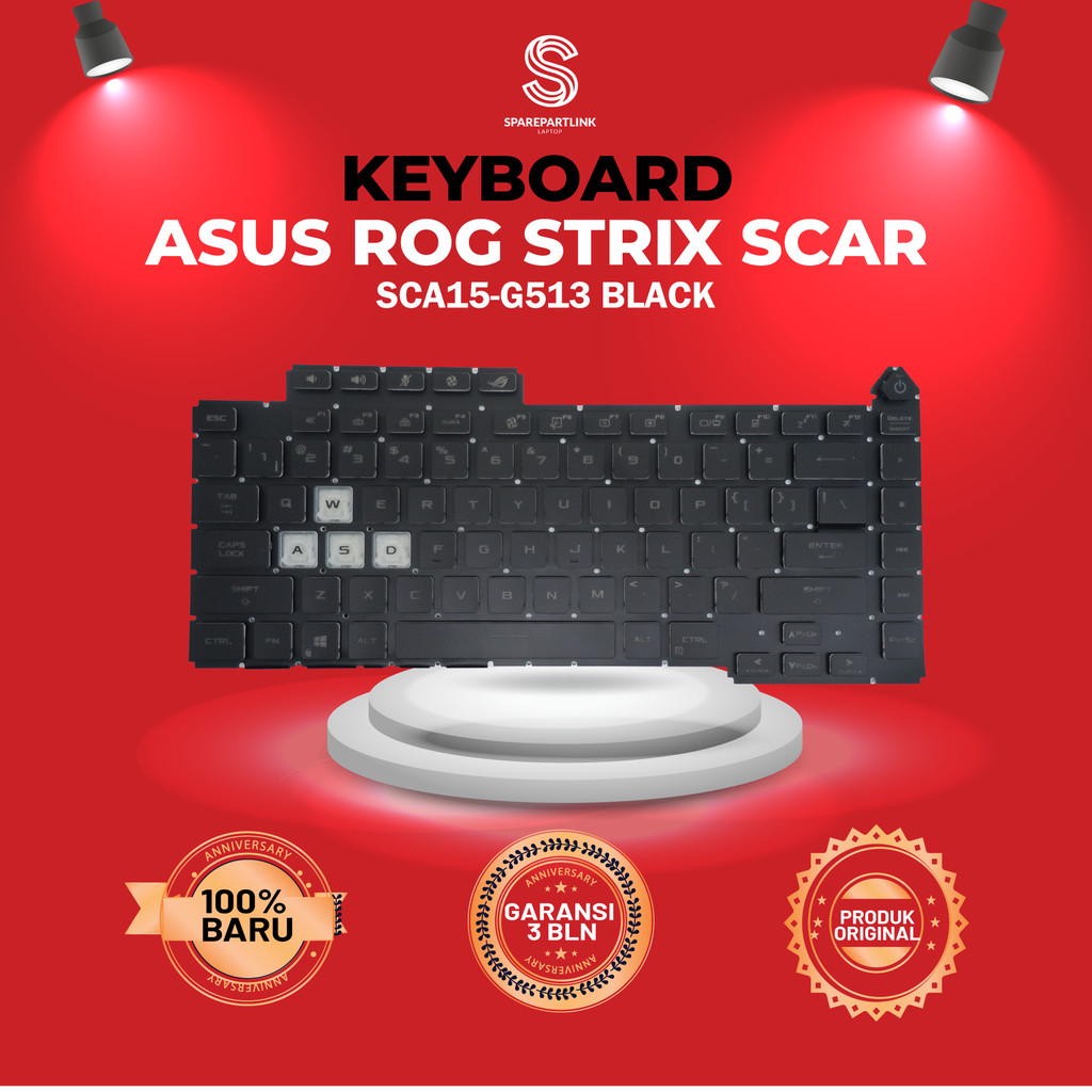 Keyboard Asus Rog Strix Scar sca15-g513 Black