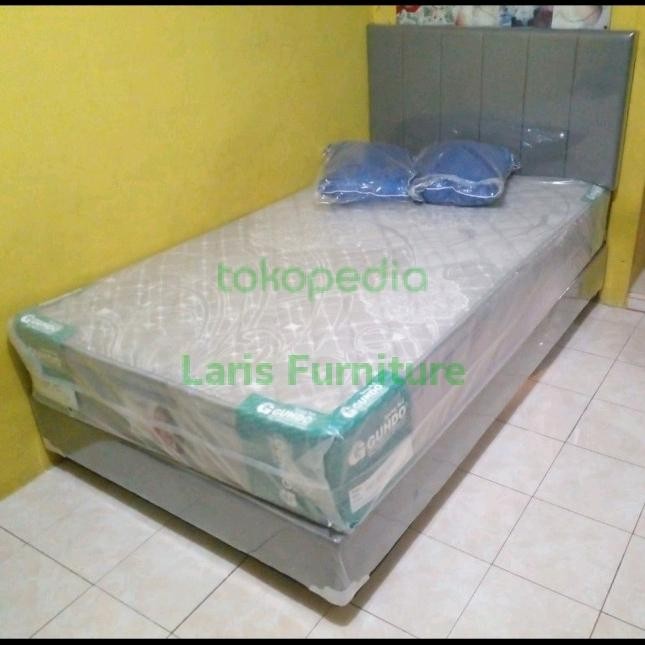 SPRINGBED GUHDO PLUSH TOP FULL SET - 120x200 - Free bantal dacron 2 bh