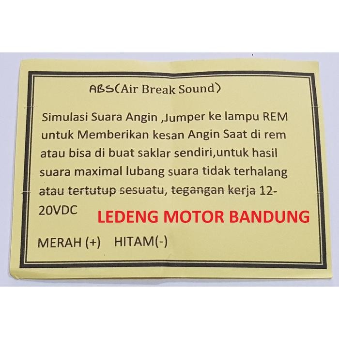 (Allthebest) Modul Suara Rem Angin Tiruan Simulasi Motor Mobil 12v