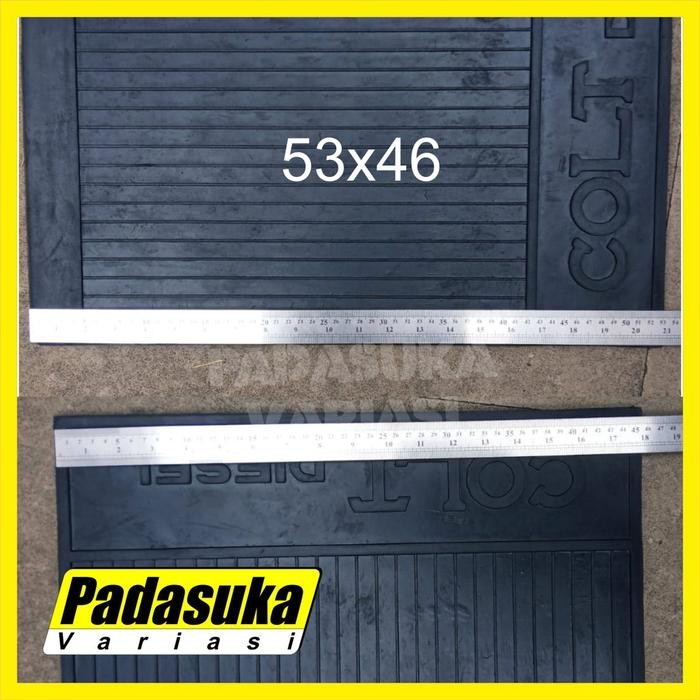 (Allthebest) Karpet Lumpur Truk BELAKANG Karet Karpet Lumpur Truk 50 cm Double BLK