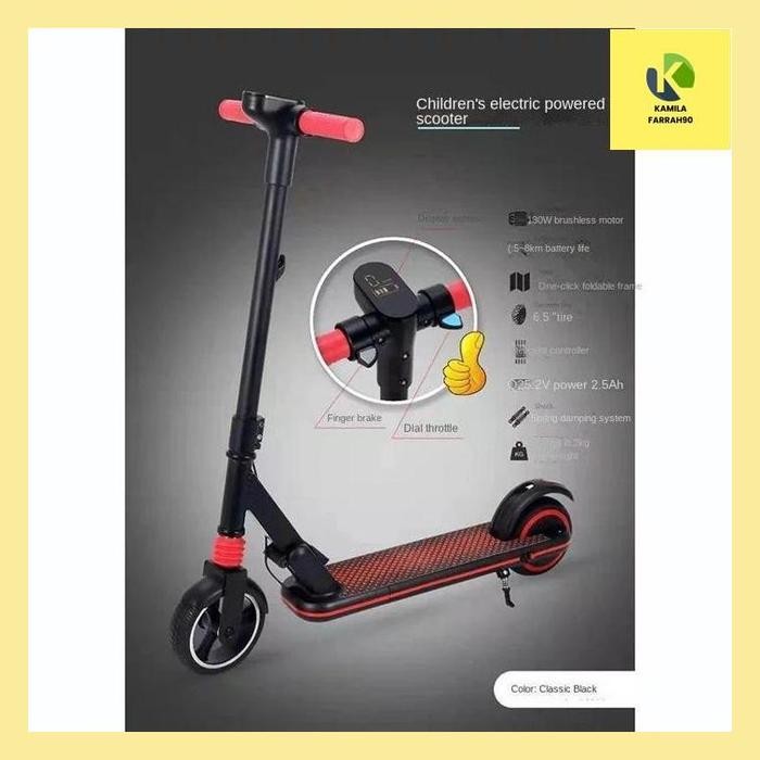 Azhar Elektrik Skuter Anak / Skuter Listrik Lipat Anak Anak