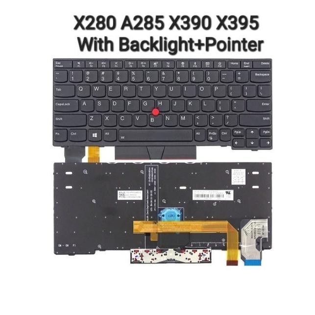 Keyboard Laptop Thinkpad X280 X280 X395 x390 Type 20KF 20KE Backlight