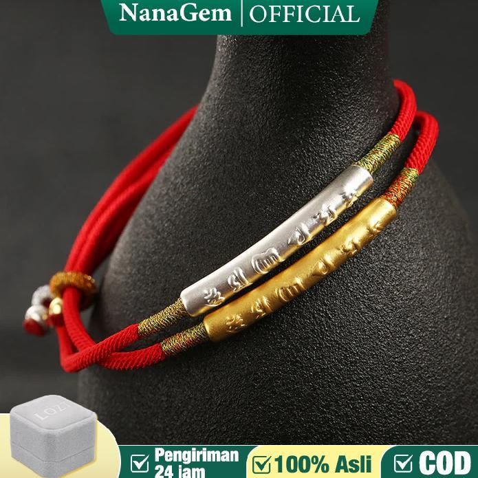 Terlaris Gelang Tali Merah Emas China Gelang Merah Tali Keberuntungan Emas Perak Titanium Gelang