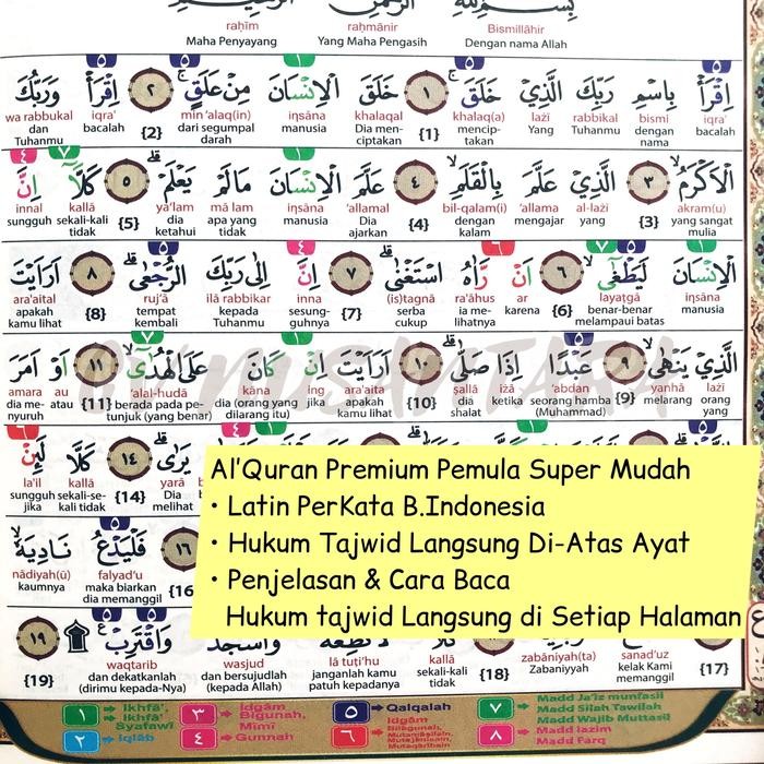 

AlQuran JUMBO A3 Latin PerKata 30juz Al Quran Tajwid Blok Warna