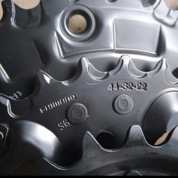 Terhemat Crank Shimano Altus Fc-Mt210-3 44-32-22T 3 Speed Hollowtech Untuk 3 X 8 Dan 3 X 9 Speed