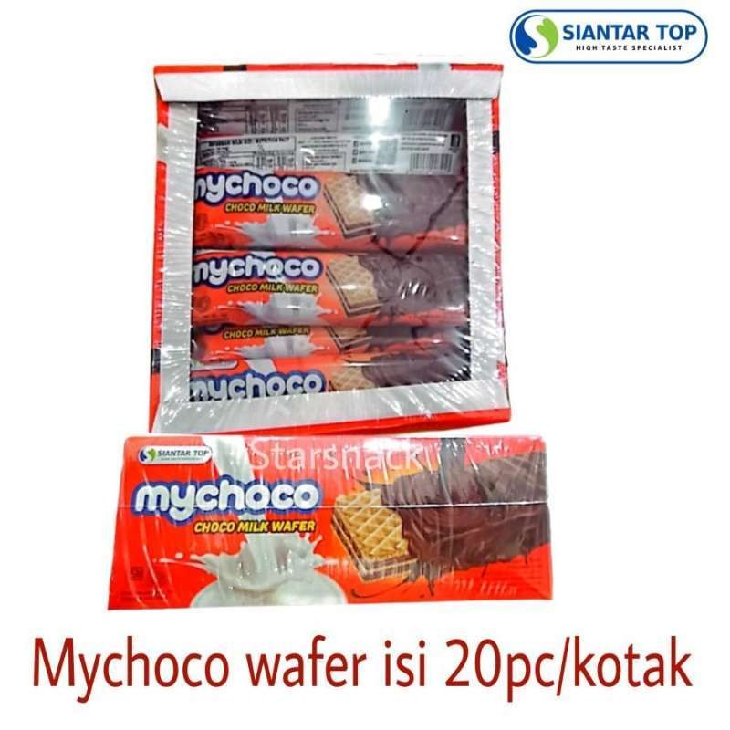 

Siantar Top MyChoco my choco wafer krim/milk isi 20 My CHOCO MILK WAFER 20pcs snack murah snack grosir snack enak