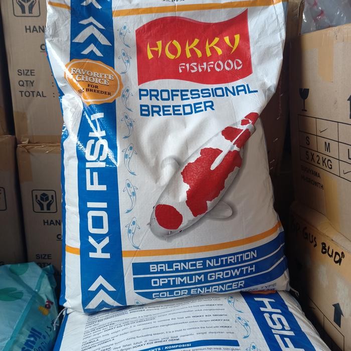 HOKKY PROFESIONAL BREEDER 10 KG/PAKAN IKAN,PAKAN KOI