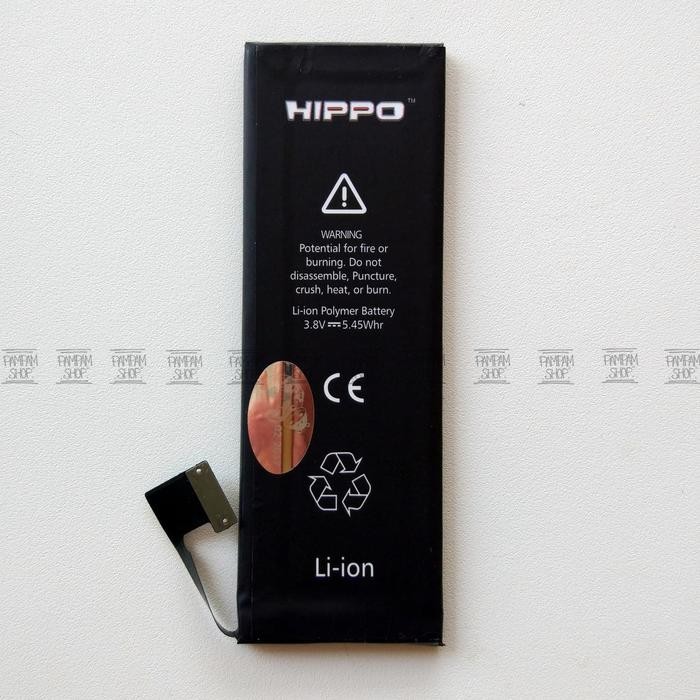 New Baterai Hippo Double Power Original Apple Iphone 5 5G Batre Batrai Ori