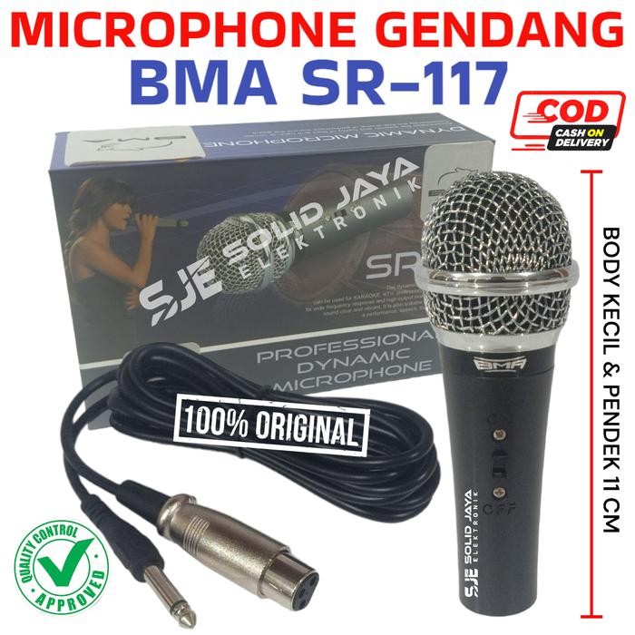 MIC GENDANG BMA SR117 SR 117 KENDANG INSTRUMENT MIK DRUM KETIPUNG TAK DUT MIK KABEL SR-117