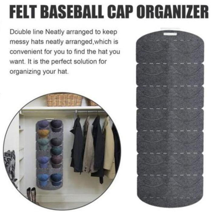 Tempat Topi Gantung Rak Topi Gantung Tempat Topi Simpan Gantungan Topi Dinding Klip Topi Merasa