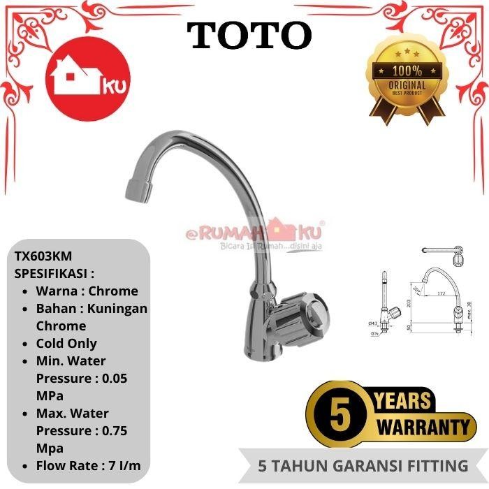BRG BARU Keran Kitchen SinK TOTO TX603KM Kitchen Faucet (Cold Only)