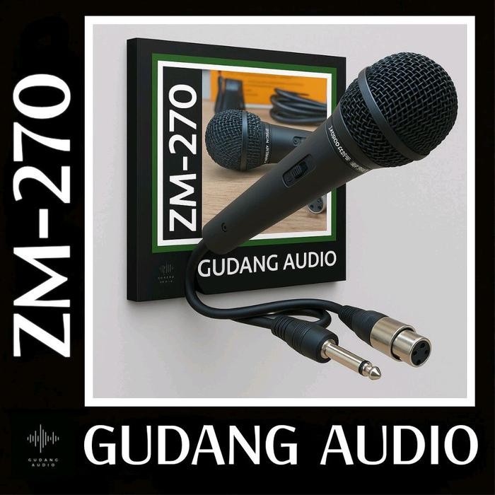 Microphone TOA Mikrofon Toa ZM-270 Original Garansi Resmi Mic Dynamic