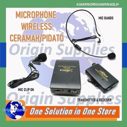 Mic Wireless Clip on Jepit Ceramah Pidato Imam / Mic Jepit di Baju