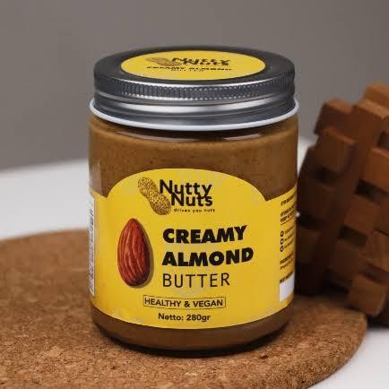 

Selai Nutty Nuts Creamy Almond Butter 280GrSelai KacangVegan