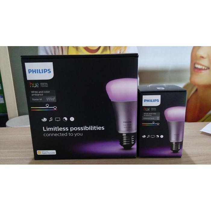 Diskon Philips Hue 5-Elebration: 1 Hue Set + 1 Hue Bulb