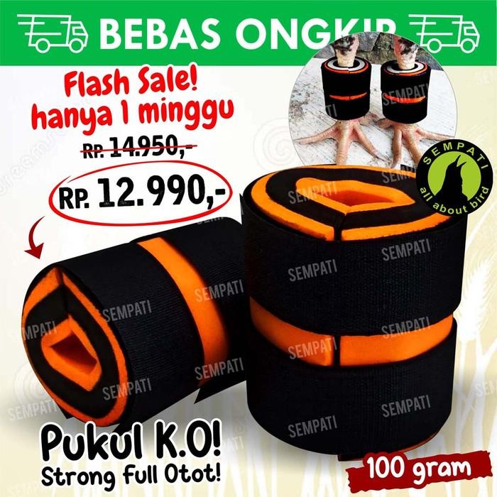 Barbel ayam 100 gram sempati barbel pemberat kaki ayam jago laga