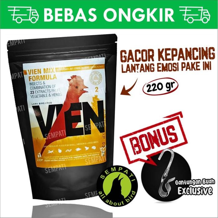 Voer vien formula 2 mini pellet daily regular pur burung branjangan