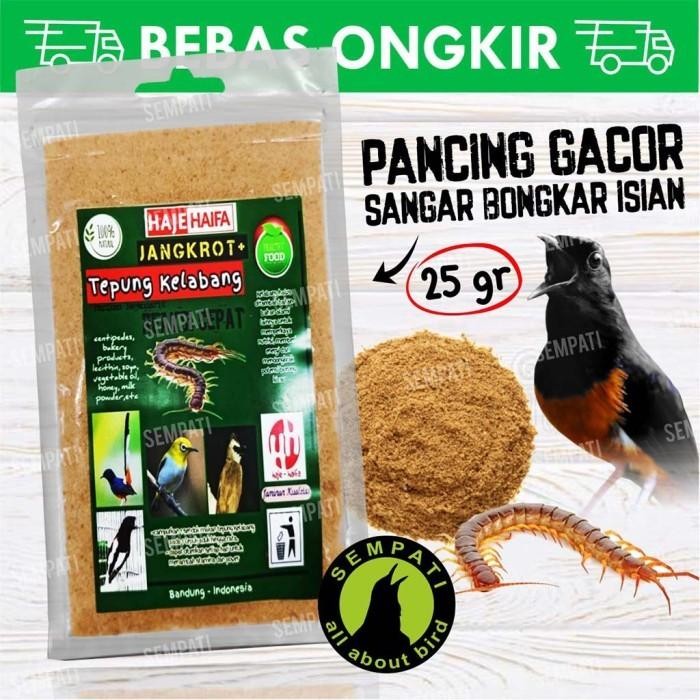 Jangkrot+ tepung kelabang protein tinggi voer halus pakan burung gacor