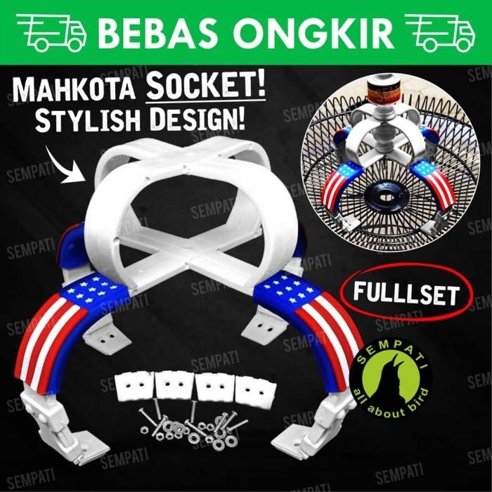 MAHKOTA SANGKAR KANDANG BURUNG MURAI ANIS SOCKET SOKET AMERIKA MKSCK