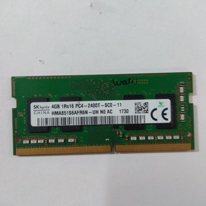 sodim ddr4 4gb pc4 2400t ram memori laptop 1Rx16 samsung skhynix