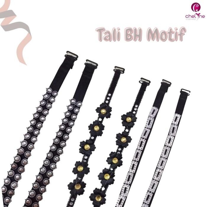 Chelyne Tali BH Fashion Kain - Motek / Motif Pita / Garis-Garis / Kota