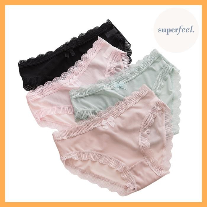 SFL CD BROKAT LACE NET WANITA PEREMPUAN CELANA DALAM CEWE JARING 337