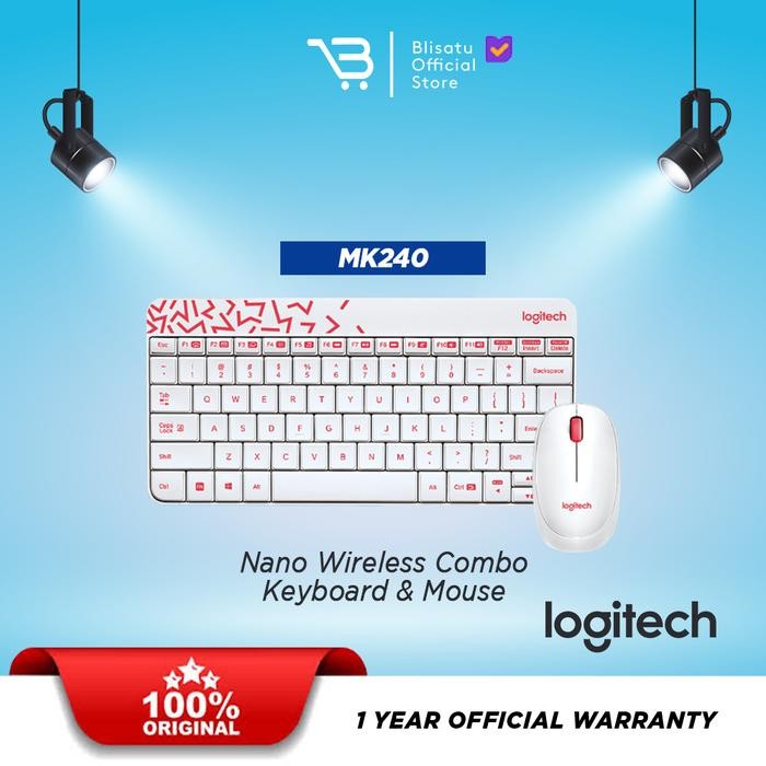 [Allthebest] LOGITECH WIRELESS COMBO MK240 ORIGINAL /LOGITECH WIRELESS COMBO MK 240