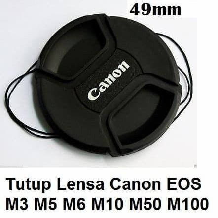 (Allthebest) Lens Cap Canon 49mm m3 m10 m100 m5 m6 m50 15-45mm tutup lensa lenscap