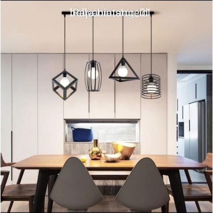 (Allthebest) Lampu Gantung Minimalis Hias Ruang Tamu Ruang Makan Estetik