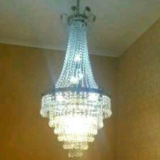 (Allthebest) Lampu Gantung kristal Jumbo/Lampu Hias/Lampu Dekorasi