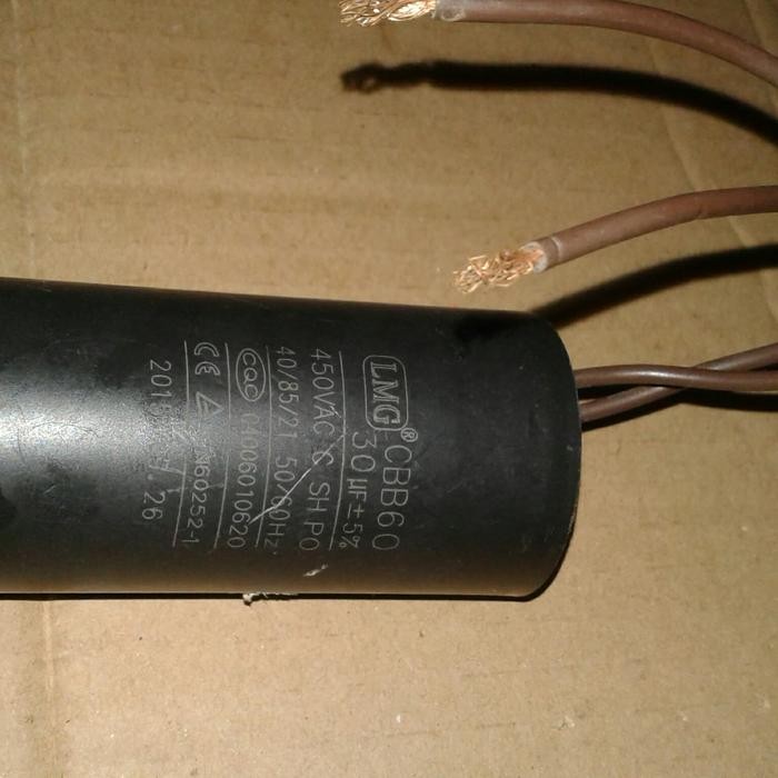 Capasitor Mesin pompa air kabel 2 " CBB60"30UF/450V