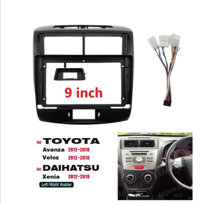 Frame Head unit Android 9 inch / 10 inch TOYOTA AVANZA 2012 - 2018