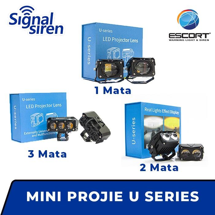 Lampu Projie LED Lampu Tembak Mini Projie U Series FogLamp/Cree/Escort