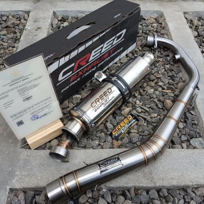 Knalpot Racing Creed Exhaust Vixion Satria Fu Jupiter Mx CB 150 R CBR